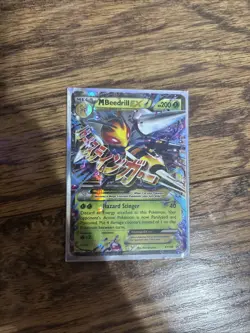 MEGA M BEEDRILL EX Promo XY158 Pokemon TCG 2016 XY Black Star Promo Mega Holo - Image 1