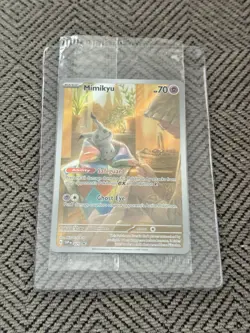 SEALED Pokemon Mimikyu SVP 075 Paldean Fates Full Art Holo Black Star Promo #4 - Image 1
