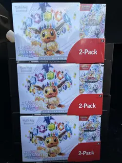 Pokemon TCG Prismatic Evolutions Costco Bundle ETB + Booster Bundle New & Sealed - Image 2