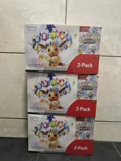 Pokemon TCG Prismatic Evolutions Costco Bundle ETB + Booster Bundle New & Sealed - Image 5