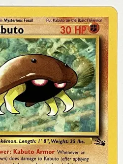 Kabuto LP 50/62 1st Edition Fossil Pokemon TCG Regular - Image 4