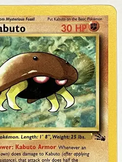 Kabuto NM 50/62 1st Edition Fossil Pokemon TCG Regular - Image 4