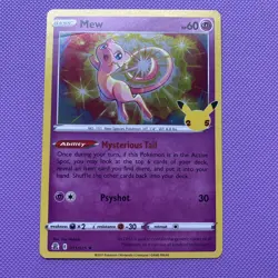 Mew Holo Rare Celebrations 011/025 Pokemon TCG - NM - Image 1