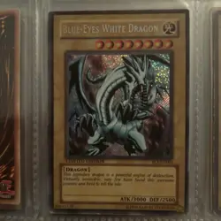 YUGIOH BLUE-EYES WHITE DRAGON FL1-EN001 x1 SECRET RARE HP/DMG - Image 1