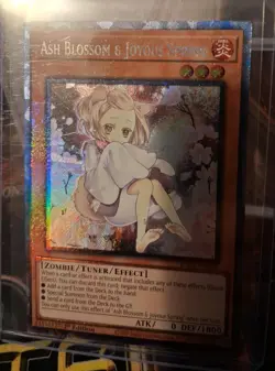 Yu-Gi-Oh! Ash Blossom & Joyous Spring Prismatic Collector’s Rare RA04-EN025 NM - Image 1