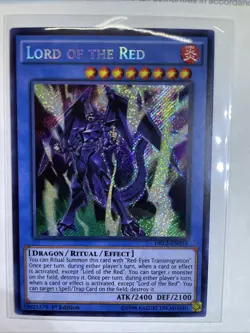 Yugioh Lord of the Red DRL2-EN016 Secret Rare 1st Ed NM - Image 1