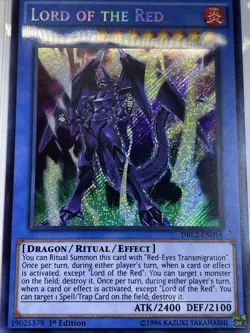Yugioh Lord of the Red DRL2-EN016 Secret Rare 1st Ed NM - Image 4