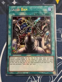 (Foil Bleed) Sales Ban - BACH-EN063 - Secret Rare (LP) - Yugioh - Image 1