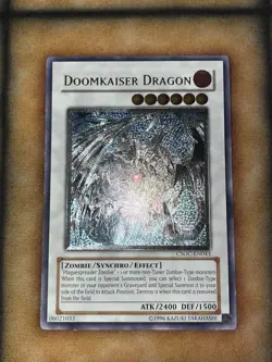 Yugioh Doomkaiser Dragon CSOC-EN043 Ultimate Rare LP Misprint - Image 1