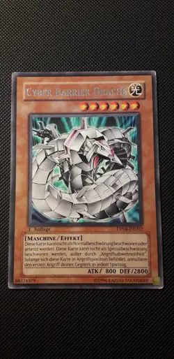 Yu-Gi-Oh! Cyber Barrier Drache, DP04-DE002, Rare, 1. Auflage, Deutsch, Excellent - Image 1