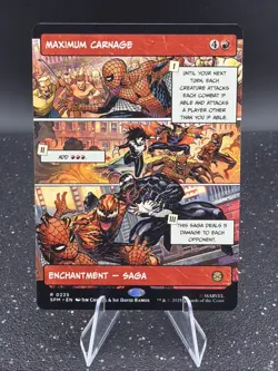 Spider-Man Magic the Gathering Maximum Carnage #0225 Rare Showcase Card - Image 1