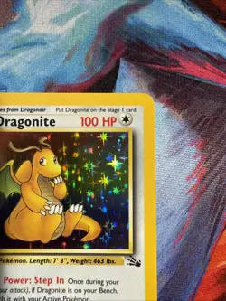 Pokemon TCG Dragonite 4/62 Fossil Holo Card Lightly Played - Image 4