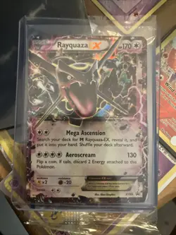 Pokemon TCG Rayquaza EX Shiny Black Star Promo Card XY69 - Image 1