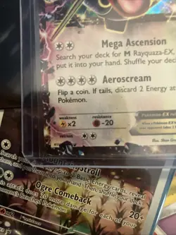 Pokemon TCG Rayquaza EX Shiny Black Star Promo Card XY69 - Image 5