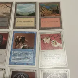 Vtg Magic The Gathering 15 Cards Mixed Lot White Border Cards Used - Image 3