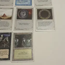 Vtg Magic The Gathering 15 Cards Mixed Lot White Border Cards Used - Image 4