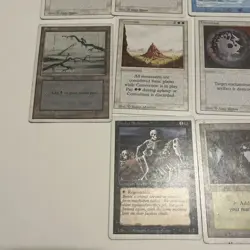 Vtg Magic The Gathering 15 Cards Mixed Lot White Border Cards Used - Image 5