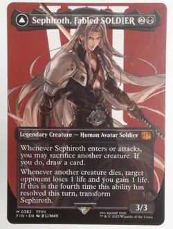 Sephiroth, Fabled SOLDIER (0382) (Borderless) Final Fantasy Regular NEAR MINT - Image 2