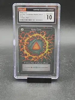 Sorcery Contested Realm Beta Ruby Core Foil CGC 10 1st Release - Image 1