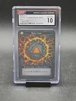 Sorcery Contested Realm Beta Ruby Core Foil CGC 10 1st Release Serial # 5029 - Image 1