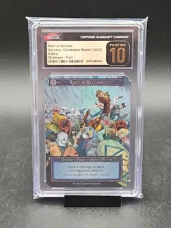 Sorcery Contested Realm Alpha Ordinary Foil Rain of Arrows Art CGC 10 Pristine - Image 1