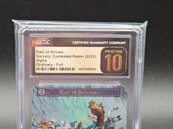 Sorcery Contested Realm Alpha Ordinary Foil Rain of Arrows Art CGC 10 Pristine - Image 2