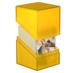 Ultimate Guard 100+ Boulder Standard Size Deck Case Amber (Yellow) MTG Pokemon - Image 3