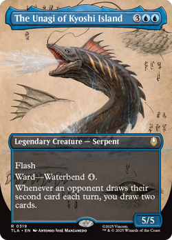 The Unagi of Kyoshi Island (BORDERLESS) #319 NM TLA Magic MTG - Image 1