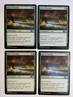 4x Mtg Core Set 2019 M19 Gift Of Paradise NM Magic The Gathering - Image 1
