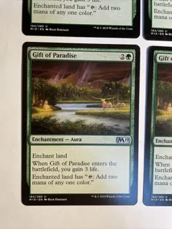 4x Mtg Core Set 2019 M19 Gift Of Paradise NM Magic The Gathering - Image 2