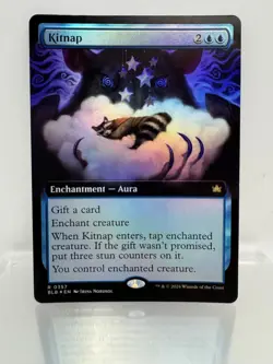 Magic the Gathering: Kitnap (Foil Extended Art Rare 0357) - Bloomburrow (BLB) - Image 1