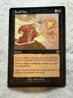 MTG - Snuff Out - Mercadian Masques - NM - Never Played - Free Shipping! - Image 1