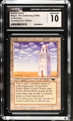 Urza's Tower, Antiquities Mtg. CGC 10 Gem Mint! - Image 1