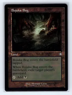 Bojuka Bog #176 Regular Retro Frame Common Land MTG 2022 CMD: The Brothers' War - Image 1