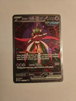 Pokemon Iron Valiant EX TCG Prismatic Evolutions Holo Card 157/131 SV - Image 1