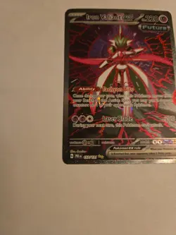 Pokemon Iron Valiant EX TCG Prismatic Evolutions Holo Card 157/131 SV - Image 3