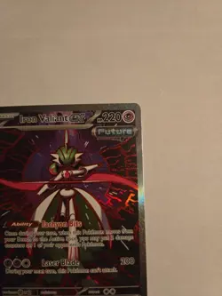 Pokemon Iron Valiant EX TCG Prismatic Evolutions Holo Card 157/131 SV - Image 5