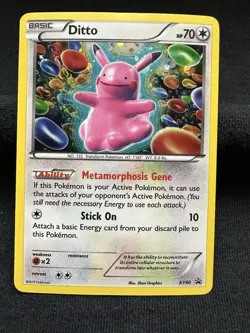 Pokemon TCG XY Ditto #XY40 Holo Promo Card LP - Image 1