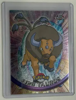 2000 Topps Chrome Tauros Pokemon Card, Foil Holographic - Image 1