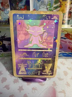 Pokederp Holo Ancient Meow Mew JWillyGuy Pokemon “Fan Art”Non TCG - Image 1