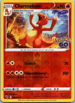 Charmeleon Uncommon Pokemon GO 009/078 NM - Image 1