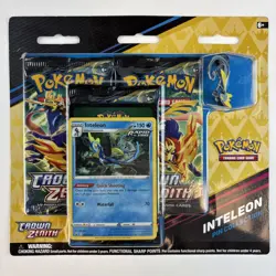 Nintendo Pokemon TCG Sword & Shield Crown Zenith Pin Collection Inteleon - Image 1