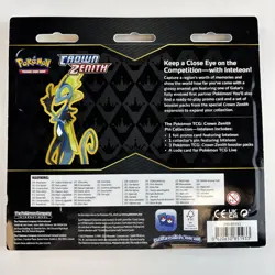 Nintendo Pokemon TCG Sword & Shield Crown Zenith Pin Collection Inteleon - Image 2