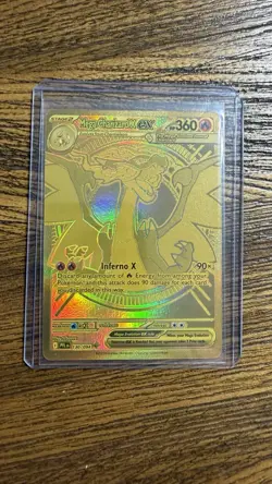 Pokemon TCG Phantasmal Flames Mega Charizard X Ex Gold Mega Hyper Rare 130/094 - Image 1