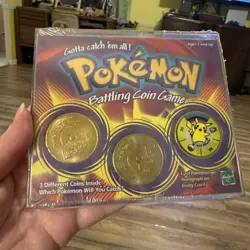 1999 Vintage Pokemon Battling Coin Game Battle Coins. Sealed Packaging. - Image 1