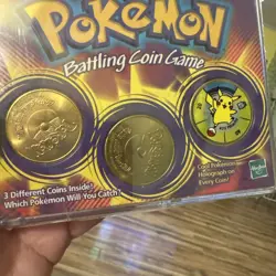 1999 Vintage Pokemon Battling Coin Game Battle Coins. Sealed Packaging. - Image 2