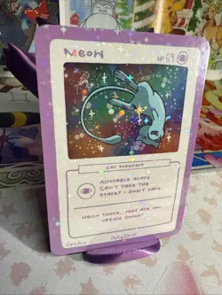 Pokederp Holo Meow Mew JWillyGuy Pokemon “Fan Art”Non TCG 69 HP - Image 2