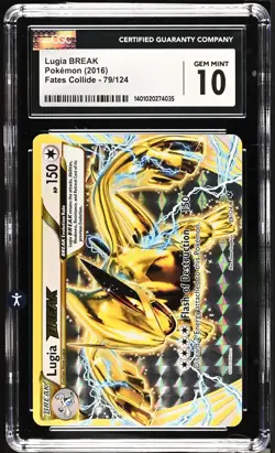 Pokemon TCG XY Fates Collide - Lugia BREAK 79/124 - CGC 10 GEM MINT - Image 1