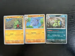Pokemon TCG Larvitar Pupitar Tyranitar Full Evolution Set Cosmos Holo Journey - Image 1
