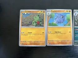 Pokemon TCG Larvitar Pupitar Tyranitar Full Evolution Set Cosmos Holo Journey - Image 2